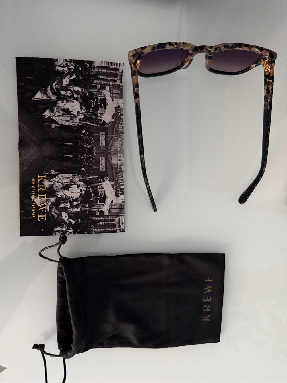 Krewe Webster Nylon Sunglasses - Crema to Black - Picture 10 of 10
